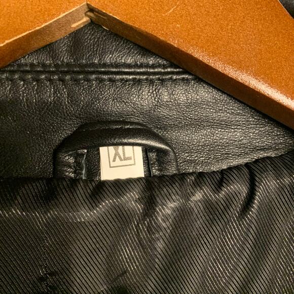 Genuine Leather Trench Belted Jacket Blazer Coat Black Longline Moto Buckle - Picture 8 of 12